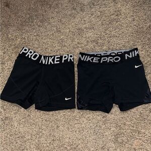 Nike Black Pro Shorts Duo
